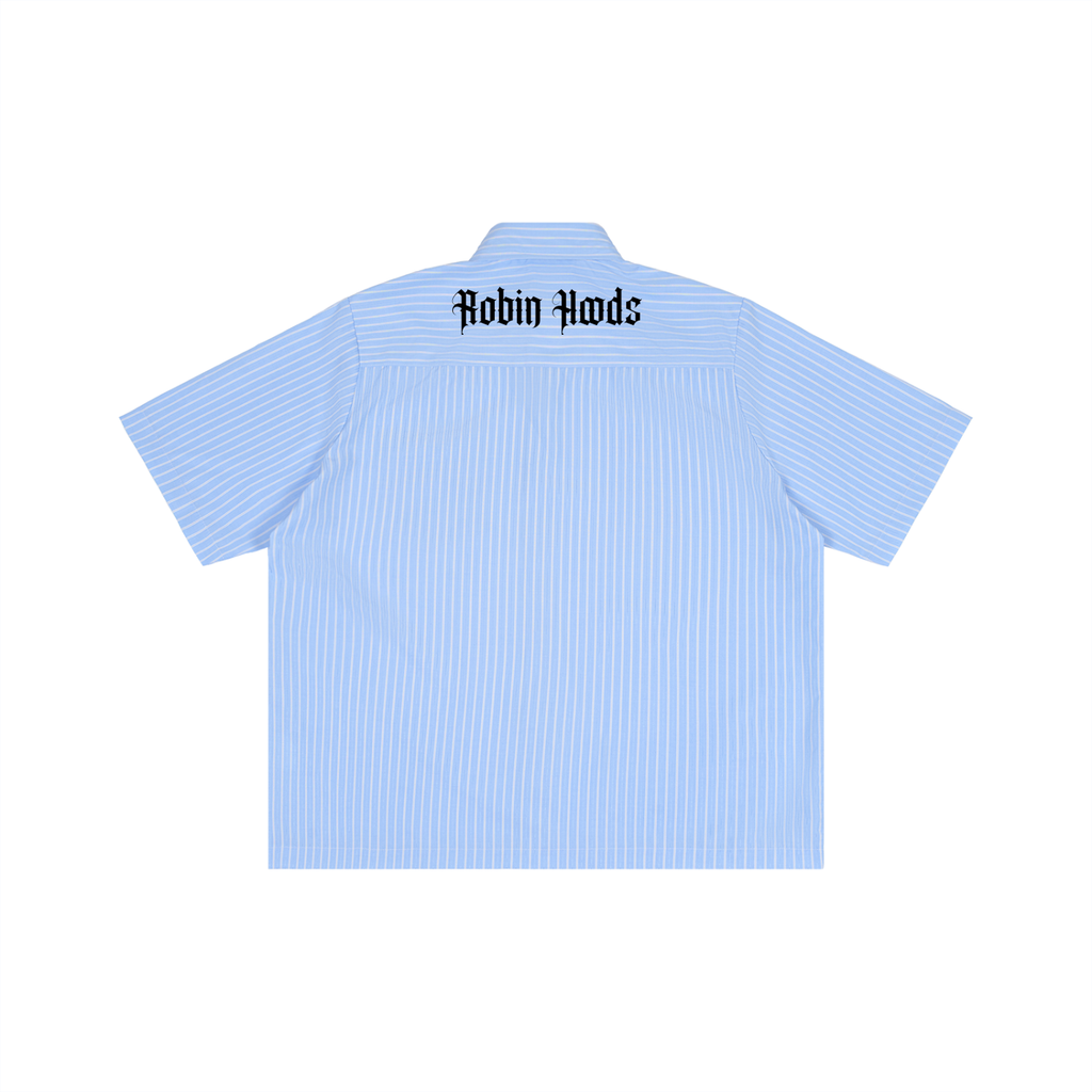 Striped Boxy Short Sleeve Shirt