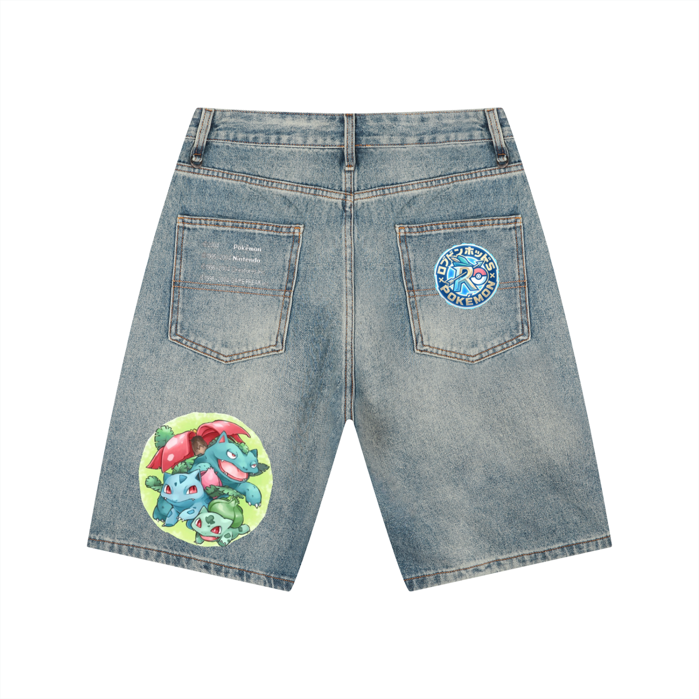 Men's Vintage Wash Denim Shorts