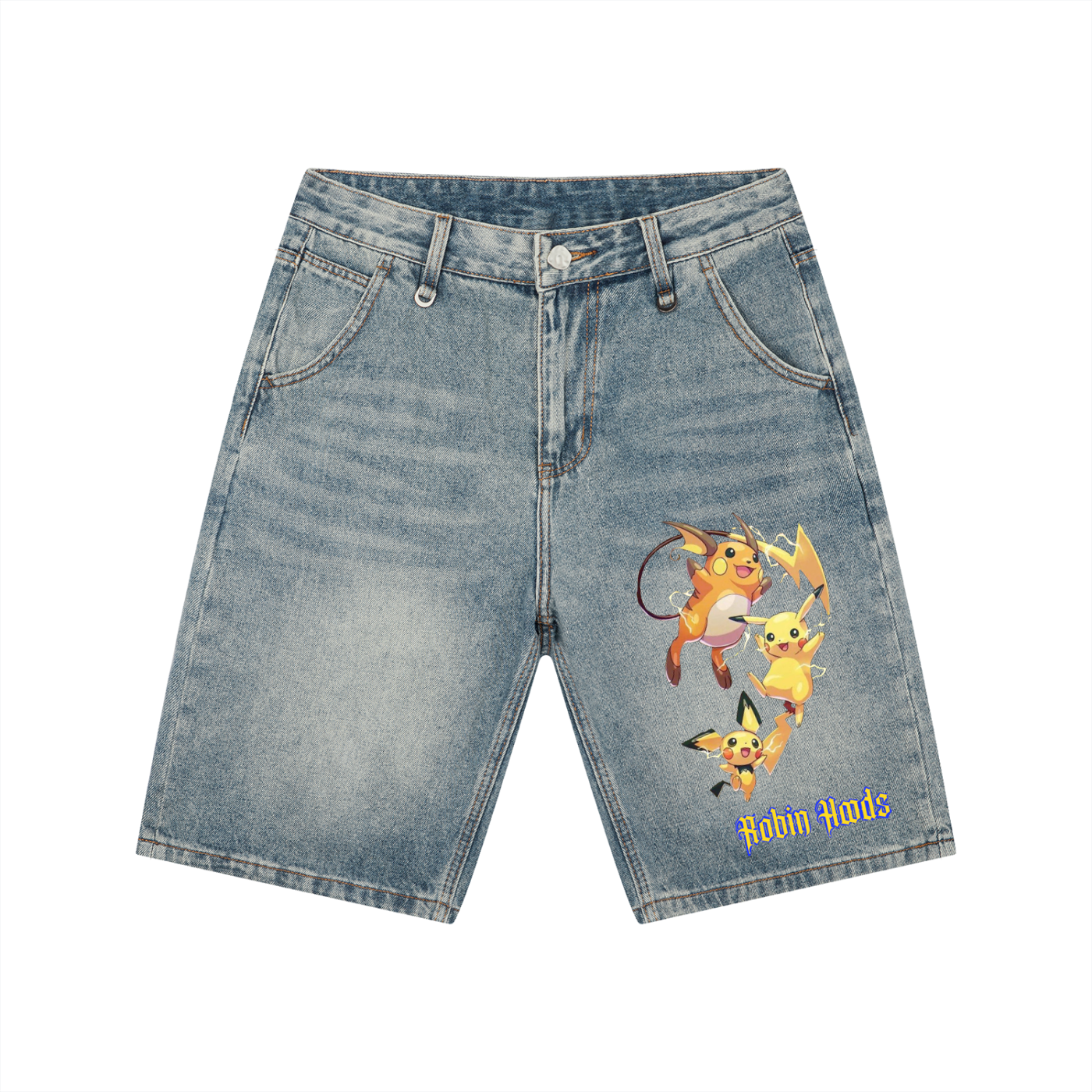 Men's Vintage Wash Denim Shorts