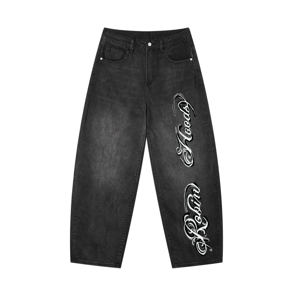 Men's Sunfade Vintage Wash Barrel Leg Jeans
